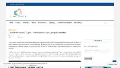 Consumer Reports Login - Information Guide Complete Process