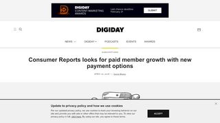 Consumer Reports looks for paid member growth with new ...