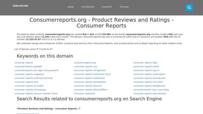 consumerreports.org - Product Reviews and Ratings ...