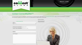 
                            4. Contact ConnectMyDNA™ | ConnectMyDNA™ - Connect My Dna Portal