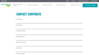 
                            2. Contact Corporate | ServiceMaster Clean - Servicemaster Hr Portal