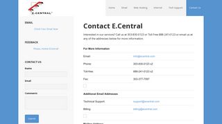 
                            4. Contact – E.Central