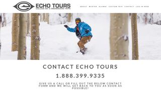 
                            2. Contact Echo Tours College Ski Trips - Echo Tours Sign In