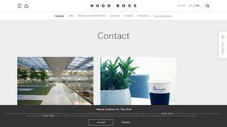
                            8. Contact for the HR department - HUGO BOSS Group - Hugo Boss Karriere Portal