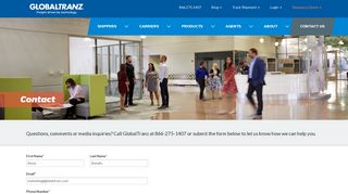
                            8. Contact - GlobalTranz - Globaltranz Portal