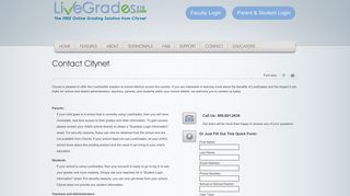 
                            6. Contact - LiveGrades - Connecting Teachers, Students and ... - Live Grades Portal