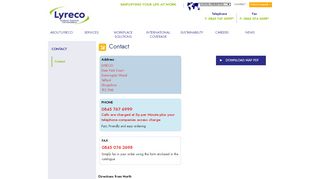 
                            1. Contact - LYRECO - Lyreco Uk Portal