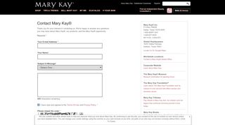 
                            6. Contact Mary Kay® - Marykay Intouch Login Malaysia