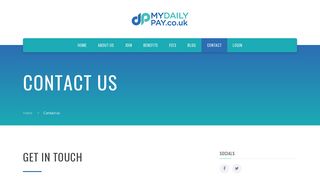 
                            2. Contact - MyDailyPay.co.uk | payroll solution - My Daily Pay Portal