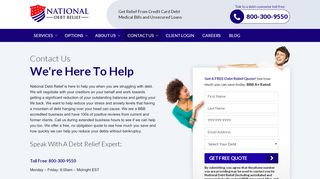 
                            4. Contact National Debt Relief - BBB A+ Accredited Business - National Debt Relief Portal
