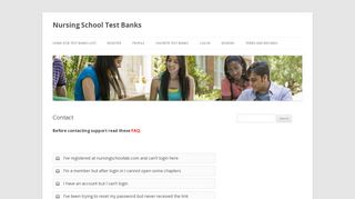 
                            5. Contact | Nursing School Test Banks