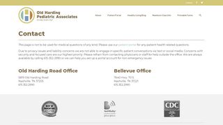 
                            6. Contact | OHPA - Old Harding Pediatric Associates - Harding Pediatrics Patient Portal