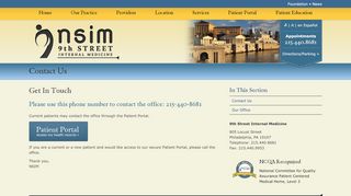 
                            3. Contact Our Primary Care Physicians | Philadelphia PA - Nsim Patient Portal