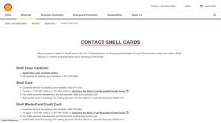 
                            5. Contact Shell Cards | Shell United States - Shell Drive For Five Portal