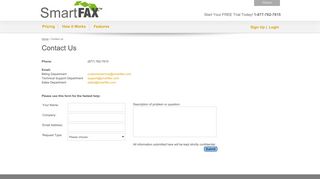 
                            7. Contact SmartFax, Customer Service, Technical, Billing ... - Smartfax Com Portal