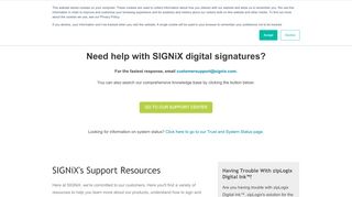 
                            3. Contact Support - SIGNiX - Signix Portal