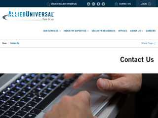 Contact Us  Allied Universal