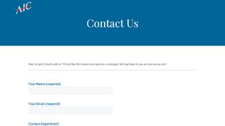 Contact Us | Auto Insurance Quote | AIC - Aic Agent Portal