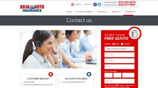 
                            4. Contact Us | Baja Auto Insurance - Baja Auto Insurance Portal