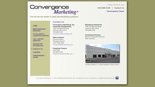 
                            4. Contact Us - Convergence Marketing - The full service leader ... - Convergence Marketing Inc Portal