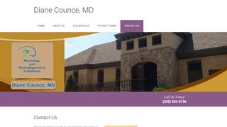 
                            3. Contact Us | Counce Diane MD - Birmingham, Alabama - Diane Counce Patient Portal