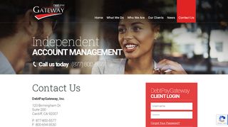 
                            5. Contact Us - Debt Pay Gateway - Debt Pay Gateway Client Login