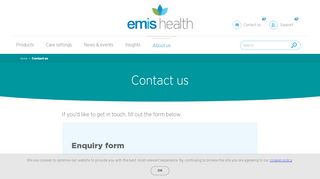 
                            3. Contact us | EMIS Health - Emis Support Login
