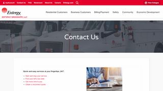 
Contact Us | Entergy Mississippi | We Power Life  

