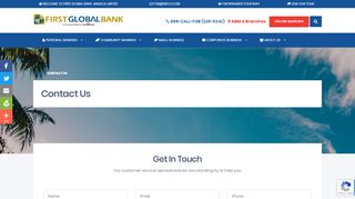 Contact Us | First Global Bank - First Global Bank Global Access Portal