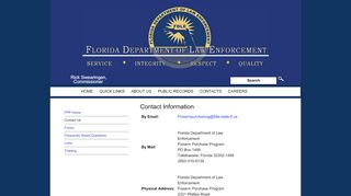 
                            5. Contact Us - Florida Department of Law Enforcement - Fdle Background Check Portal