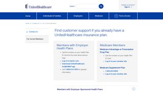 
                            7. Contact Us: For Current Members | UnitedHealthcare - United Healthcare West Portal