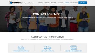 
                            7. Contact Us | Foremost Insurance - Foremost Agent - Foremost Producers Agent Portal