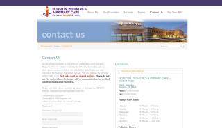 
                            3. Contact Us - Horizon Primary Care - Immunoe Patient Portal