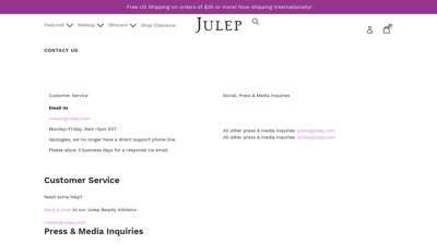 Contact Us – Julep