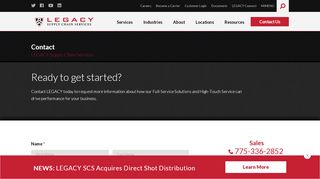 
                            5. Contact Us | LEGACY Supply Chain Services - Legacy Scs Employee Portal