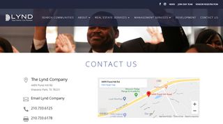 
                            2. Contact Us | LYND - Lynd Company Resident Portal
