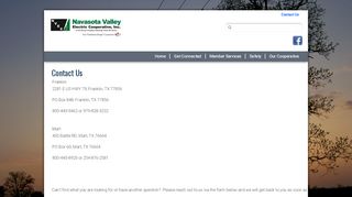 
                            4. Contact Us | Navasota Valley Electric Cooperative, Inc. - Navasota Valley Electric Portal