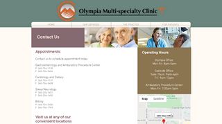 
                            3. Contact Us | Olympia, WA | Olympia Multi Specialty Clinic - Olympia Multi Specialty Clinic Patient Portal