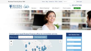 
Contact Us - Riviera Finance Invoice Factoring Office Locations  

