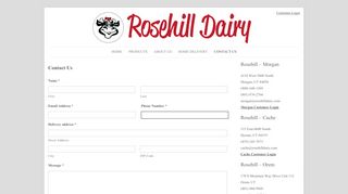 
                            4. Contact Us | Rosehill Dairy - Rosehill Dairy Portal