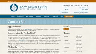 
                            3. Contact Us - Sancta Familia Center for Integrative Medicine - Sancta Familia Patient Portal