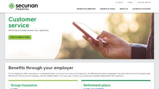 
                            7. Contact Us | Securian Financial - Minnesota Life Customer Portal