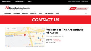 
                            4. Contact Us | The Art Institute of Austin, a branch of The Art Institute of ... - Ai Austin Student Portal