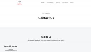 
                            2. Contact Us | Toyota Australia - Toyota Guest Experience Portal