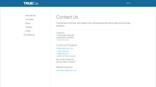 
Contact Us | TrueCar  
