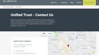 
                            7. Contact Us - Unified Trust - Unified Trust Participant Portal