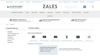 
                            5. Contact Us - Zales - Citibank Zales Credit Card Portal