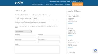 
                            3. Contact - Yodle