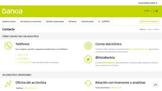 
                            8. Contacto - Bankia - Bankia Particulares Portal
