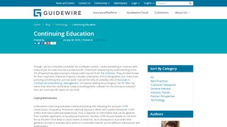 
                            2. Continuing Education | Guidewire - Guidewire Education Portal